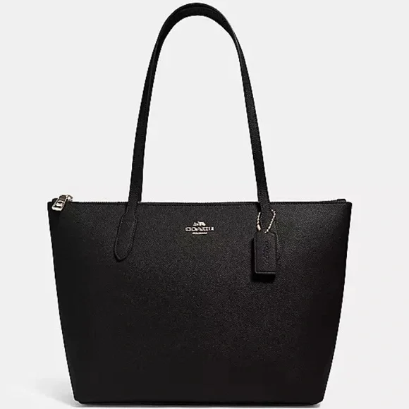 バッグ Coach Black Leather XL Ergo Tote Purse Coach | Bags | Coach Black Leather Zip Top Tote Handbag Nwt
